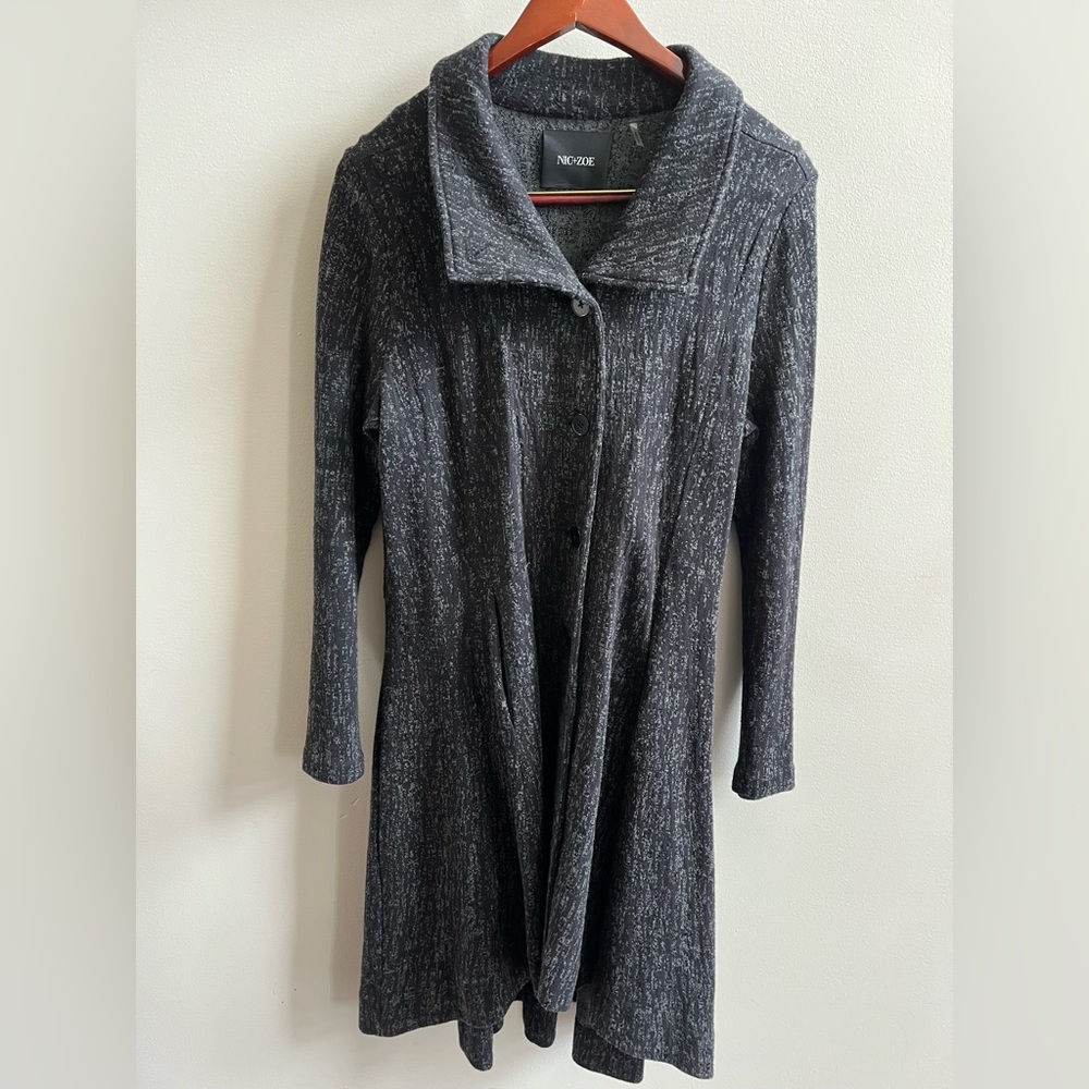 Woman’s long cotton coat